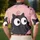 Wide Eyed Charcoal Mascot for Casual Everyday Wear and Playful Street Style Fans Men's Polo Shirt - 5