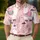 Pink Alpaca And Llama Folk Art For Casual Beach Trips, Brunch Dates And Gift Giving Men's Polo Shirt - 4