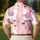 Pink Alpaca And Llama Folk Art For Casual Beach Trips, Brunch Dates And Gift Giving Men's Polo Shirt - 5