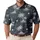Ivory Palm Trees, Moon And Ocean Waves For Tropical Resort Evenings And Beach Travel Men's Polo Shirt - 1