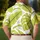 Chartreuse Banana And Philodendron Leaves For Tropical Resort Travel And Beach Style Men's Polo Shirt - 5