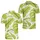 Chartreuse Banana And Philodendron Leaves For Tropical Resort Travel And Beach Style Men's Polo Shirt - 2