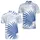Blue Tropical Palm Leaves For Resort Travel, Beach Holidays And Coastal Vacation Wear Men's Polo Shirt - 2