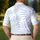 Icy Blue Palm Fronds for Coastal Resort Wear, Beach Trips and Summer Travel for Men Men's Polo Shirt - 5