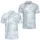 Icy Blue Palm Fronds for Coastal Resort Wear, Beach Trips and Summer Travel for Men Men's Polo Shirt - 2
