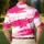 Magenta Brush Stripe Abstract For Bold Everyday Style Women's Streetwear Wardrobe Men's Polo Shirt - 5