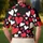 Scarlet Red And White Hearts For Romantic Dates, Parties And Everyday Casual Wear Men's Polo Shirt - 5