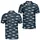 Navy Ocean Fish Motif For Coastal Resort Golf And Casual Weekend Wear Men's Polo Shirt - 2