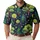 Green Woodland Trees on Midnight Navy for Summer Outdoor Adventures and Nature Lovers Men's Polo Shirt - 1