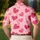 Dusty Blush Pink Heart Motif For Valentine's Day Golf And Casual Wear Style Men's Polo Shirt - 5