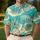 Tropical Pineapple And Parasol Motifs For Resort Vacations And Beach Getaway Wear Men's Polo Shirt - 4