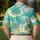 Tropical Pineapple And Parasol Motifs For Resort Vacations And Beach Getaway Wear Men's Polo Shirt - 5
