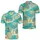 Tropical Pineapple And Parasol Motifs For Resort Vacations And Beach Getaway Wear Men's Polo Shirt - 2