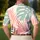 Abstract Tropical Leaf Colorblock Motif For Resort Travel, Beach Days, And Getaways Men's Polo Shirt - 5