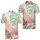 Abstract Tropical Leaf Colorblock Motif For Resort Travel, Beach Days, And Getaways Men's Polo Shirt - 2