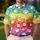 Rainbow Dog Paw Mosaic for Pride Festivals, Dog Walks, and Pet Lover Birthday Gifts Men's Polo Shirt - 4