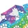 Rainbow Dog Paw Mosaic for Pride Festivals, Dog Walks, and Pet Lover Birthday Gifts Men's Polo Shirt - 6