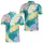 Turquoise Tropical Banana And Monstera Leaves For Men's Beach Resort Vacation Style Men's Polo Shirt - 2