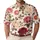 Vintage Burgundy Rose Garden Floral For Romantic Spring Events And Everyday Wear Men's Polo Shirt - 1