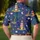 Coastal Lighthouse And Palm Night Scene For Beach Vacation Travel Style Men's Polo Shirt - 5