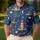 Coastal Lighthouse And Palm Night Scene For Beach Vacation Travel Style Men's Polo Shirt - 4