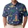 Coastal Lighthouse And Palm Night Scene For Beach Vacation Travel Style Men's Polo Shirt - 1
