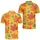 Maple Leaf Botanical Mustard Yellow Autumn Outdoor Weekend Wear for Men Men's Polo Shirt - 2