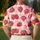 Red Strawberry Gingham Picnic Style For Summer Dates, Beach Trips And Weekend Getaways Men's Polo Shirt - 5