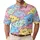 Smiling Pastel Cloud Characters For Beach Days, Festivals And Playful Casual Style Men's Polo Shirt - 1