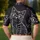 Spectacled Sitting Cat Line Art For Everyday Streetwear And Cat Lovers Men's Polo Shirt - 5