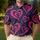 Pink Brushstroke Hearts for Valentine's Day Date Nights and Romantic Everyday Style Men's Polo Shirt - 4