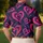 Pink Brushstroke Hearts for Valentine's Day Date Nights and Romantic Everyday Style Men's Polo Shirt - 5