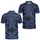 Blue Black Western Geometric Lattice For Ranchwear Nights And Casual Outings Men's Polo Shirt - 2