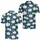 Ivory Maple Leaves On Petroleum Blue For Men's Coastal Resort Vacation Casual Wear Men's Polo Shirt - 2