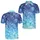 Blue Tropical Foliage Resort Style For Beach Vacations And Casual Summer Outings Men's Polo Shirt - 2