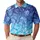 Blue Tropical Foliage Resort Style For Beach Vacations And Casual Summer Outings Men's Polo Shirt - 1