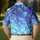 Blue Tropical Foliage Resort Style For Beach Vacations And Casual Summer Outings Men's Polo Shirt - 5