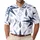 Navy Celestial Starburst Geometric Motif For Coastal Weekend Travel And Casual Wear Men's Polo Shirt - 1