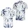 Navy Celestial Starburst Geometric Motif For Coastal Weekend Travel And Casual Wear Men's Polo Shirt - 2