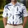 Navy Celestial Starburst Geometric Motif For Coastal Weekend Travel And Casual Wear Men's Polo Shirt - 4