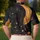 Black Cat And Crescent Moon Celestial Nightwear For Witchy Gothic Style Enthusiasts Men's Polo Shirt - 5