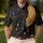 Black Cat And Crescent Moon Celestial Nightwear For Witchy Gothic Style Enthusiasts Men's Polo Shirt - 4