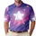 Retro Cosmic White Star Galaxy Streetwear For Festivals Vacations And Nightlife Men Men's Polo Shirt - 1