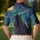 Black Cat Under A Moonlit Starry Sky Townscape For Celestial Style And Evening Outings Men's Polo Shirt - 5