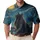 Black Cat Under A Moonlit Starry Sky Townscape For Celestial Style And Evening Outings Men's Polo Shirt - 1