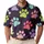 Colorful Pet Paw Icons For Casual Pet Lover Outings, Gifts, And Everyday Casual Wear Men's Polo Shirt - 1