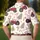Red Farm Tractor Christmas Trees And Candy Canes For Holiday Parties And Winter Gifts Men's Polo Shirt - 5