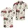 Red Farm Tractor Christmas Trees And Candy Canes For Holiday Parties And Winter Gifts Men's Polo Shirt - 2