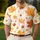 Scattered Autumn Maple Leaves for Resort Vacations, Beach Trips and Casual Menswear Men's Polo Shirt - 4