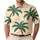 Tropical Coconut Palm Trees for Beach Vacations Resort Travel and Casual Wear for Men Men's Polo Shirt - 1
